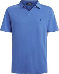 Polo Ralph Lauren - Cotton-Linen Open-Collar Polo Shirt - Lyst