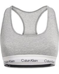 Calvin Klein - Cotton-Blend Icon Unlined Bralette - Lyst