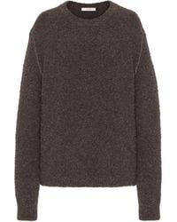The Row - Leorina Cashmere-Alpaca-Silk Bouclé Sweater - Lyst