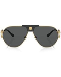 Versace - Medusa Pilot Sunglasses - Lyst