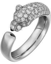 Cartier - And Diamond Panthère De Ring - Lyst