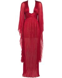 Maria Lucia Hohan - Silk Flared-Sleeve Catia Maxi Dress - Lyst