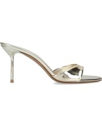 Paris Texas - Metallic Leather Lidia Mules 70 - Lyst