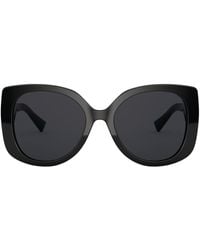 Versace - Rectangular Medusa Sunglasses - Lyst