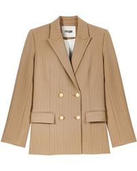 Maje - Wool-Blend Striped Blazer - Lyst