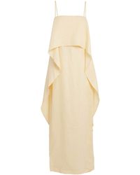 STAUD - Linen Valencia Maxi Dress - Lyst