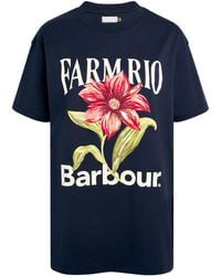 Barbour - X Farm Rio Wild Flower T-Shirt - Lyst