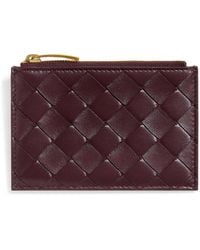 Bottega Veneta - Leather Zipped Card Case - Lyst
