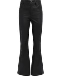 FRAME - The Flared Leather Trousers - Lyst