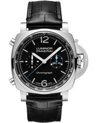 Panerai - Stainless Steel Luminor Chronograph Watch - Lyst