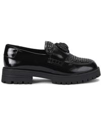 Kurt Geiger - Leather Embellished Eagle Loafers - Lyst