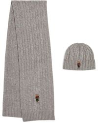 Polo Ralph Lauren - Polo Bear Hat And Scarf Set - Lyst