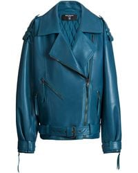 Balmain - Lambskin Biker Jacket - Lyst