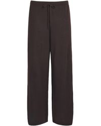 Leset - Merino Wool Wide-Leg James Lounge Trousers - Lyst