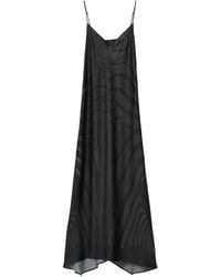 AllSaints - Leona V-Neck Maxi Slip Dress - Lyst
