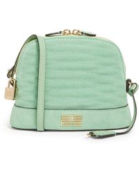 Sandro Quilted Leather Cross-body Bag - Green