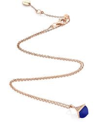 Marli New York - Mini, Diamond And Lapis Lazuli Cleo Rev Pendant Necklace - Lyst