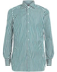 Isaia - Cotton Stripe Dress Shirt - Lyst
