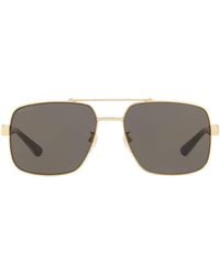 Gucci - Metal Pilot Sunglasses - Lyst