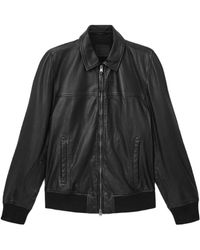 AllSaints - Rashford Leather Jacket - Lyst