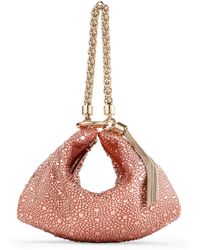 Jimmy Choo - Callie Satin Embellished Clutch Bag - Lyst