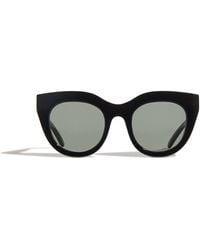 Le Specs - Oversized Air Heart Sunglasses - Lyst