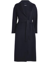 Max Mara - Virgin Wool Midi Wrap Coat - Lyst