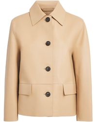 TOTEME - Bonded-Leather Jacket - Lyst