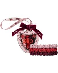 Slip - Pure Silk Emmie Skinny Scrunchie Trio Tree Decoration - Lyst