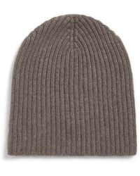 Johnstons of Elgin - Cashmere Ribbed Beanie - Lyst