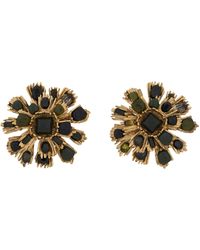 Saint Laurent - Sunburst Clip-On Earrings - Lyst