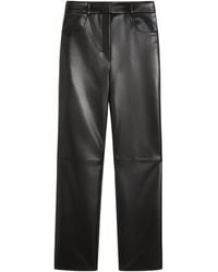 Max Mara - Faux Leather Wide-Leg Trousers - Lyst
