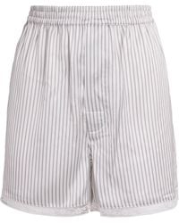 Skims - Woven Shine Boxer Shorts - Lyst