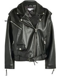 GOOD AMERICAN - Faux Leather Moto Jacket - Lyst