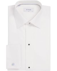 Eton - Pique-Front Slim-Fit Shirt - Lyst