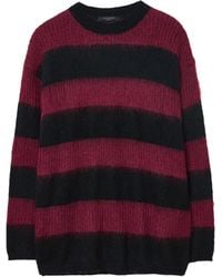 AllSaints - Onyx Stripe Sweater - Lyst