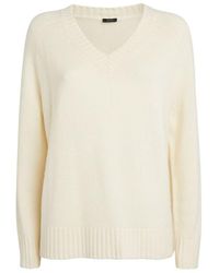 JOSEPH - Open Cashmere V-Neck Sweater - Lyst