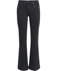 7 For All Mankind - Studded Tailorless Dojo Flared Jeans - Lyst