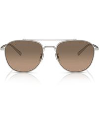 Oliver Peoples - Titanium Rivetti Ov1335St Sunglasses - Lyst