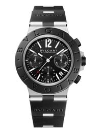 BVLGARI - Aluminium Titanium Watch - Lyst