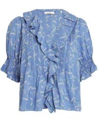 Doen - Bluebell Ballad Ruffled Henri Blouse - Lyst