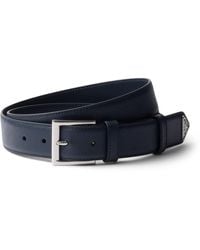 Prada - Saffiano Leather Logo Belt - Lyst