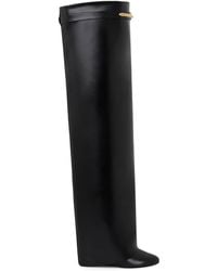 Givenchy - Leather Shark Over-The-Knee Boots 90 - Lyst