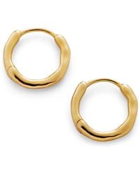 Monica Vinader - Vermeil Mv Siren Muse Huggie Earrings - Lyst
