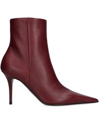 AMINA MUADDI - Leather Barbara Ankle Boots 90 - Lyst