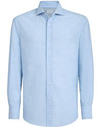 Brunello Cucinelli - Cotton Oxford Slim-Fit Shirt - Lyst