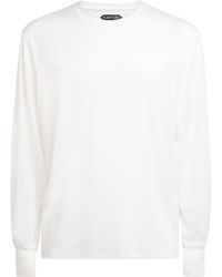 Tom Ford - Lyocell-Cotton Long-Sleeve T-Shirt - Lyst