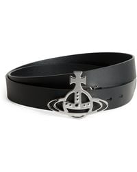 Vivienne Westwood - Leather Line Orb Buckle Belt - Lyst
