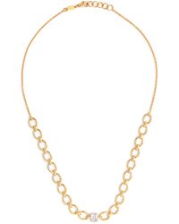 Nadine Aysoy - Yellow Gold And Diamond Catena Necklace - Lyst
