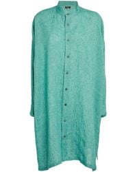 Eskandar - Linen Longline Shirt - Lyst